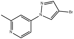 4-Bromo-1-(2-methyl-4-pyridyl)pyrazole 结构式