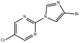 1-(5-Chloro-2-pyrimidyl)-4-bromoimidazole 结构式
