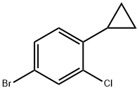 4-溴-2-氯-1-环丙基苯 结构式