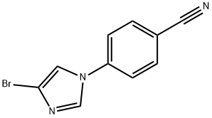 4-Bromo-1-(4-cyanophenyl)-1H-imidazole Structure