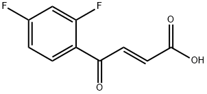 (2E)-4-(2,4-difluorophenyl)-4-oxobut-2-enoic acid Struktur