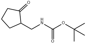 ((2-氧代环戊基)甲基)氨基甲酸叔丁酯 结构式