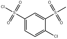 4-氯-3-甲磺酰基苯-1-磺酰氯, 1354954-48-5, 结构式