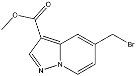5-溴甲基吡唑并[1,5-A]吡啶-3-甲酸甲酯, 1355460-23-9, 结构式