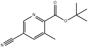 5-氰基-3-甲基吡啶甲酸叔丁酯 结构式
