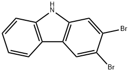 2,3-dibromo-9H-Carbazole Struktur