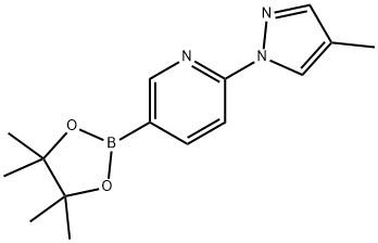 2-(4-Methyl-1H-pyrazol-1-yl)pyridine-5-boronic acid pinacol ester Structure