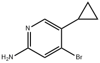 2-Amino-4-bromo-5-(cyclopropyl)pyridine,1357580-18-7,结构式