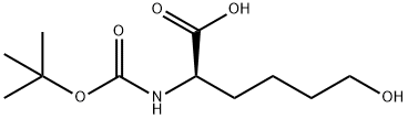 (R)-2-(BOC-氨基)-6-羟基己酸 结构式