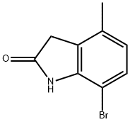 2H-Indol-2-one, 7-bromo-1,3-dihydro-4-methyl- Struktur