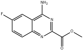 methyl 4-amino-6-fluoroquinazoline-2-carboxylate Struktur