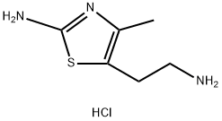 5-(2-aminoethyl)-4-methyl-1,3-thiazol-2-amine dihydrochloride Structure