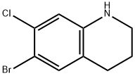 6-BROMO-7-CHLORO-1,2,3,4-TETRAHYDRO-QUINOLINE Struktur