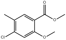 2-甲氧基-4-氯-5-甲基苯甲酸甲酯,1368228-61-8,结构式