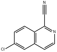6-CHLOROISOQUINOLINE-1-CARBONITRILE, 1368246-77-8, 结构式