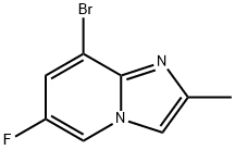 8-bromo-6-fluoro-2-methylimidazo[1,2-a]pyridine,1368743-32-1,结构式