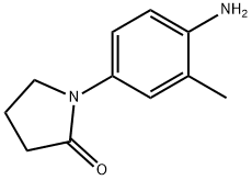 1-(4-amino-3-methylphenyl)pyrrolidin-2-one 化学構造式