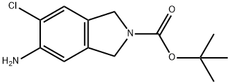 tert-butyl 5-amino-6-chloro-2,3-dihydro-1H-isoindole-2-carboxylate Structure