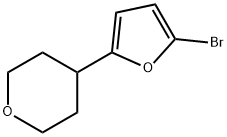 2-Bromo-5-(4-tetrahydropyranyl)furan Struktur