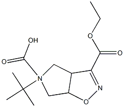 5-(tert-butyl) 3-ethyl 3a,4,6,6a-tetrahydro-5H-pyrrolo[3,4-d]isoxazole-3,5-dicarboxylate Structure