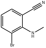 3-Bromo-2-methylamino-benzonitrile Struktur