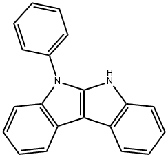 5,6-Dihydro-5-phenylindolo[2,3-b]indole Structure
