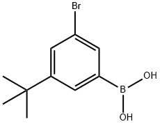 Boronic acid, B-[3-bromo-5-(1,1-dimethylethyl)phenyl]- Struktur