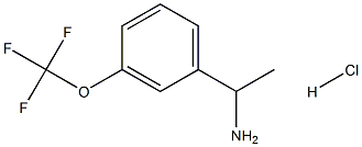 1-[3-(trifluoromethoxy)phenyl]ethan-1-amine hydrochloride Structure