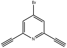 4-溴-2,6-二乙炔基吡啶 结构式