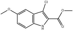 Methyl 3-chloro-5-methoxy-1H-indole-2-carboxylate Struktur