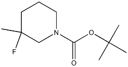 tert-butyl 3-fluoro-3-methylpiperidine-1-carboxylate Structure