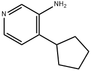 3-AMINO-4-CYCLOPENTYLPYRIDINE, 1374664-43-3, 结构式
