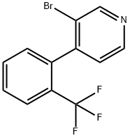3-(4-溴-2-(三氟甲基)苯基)吡啶, 1374664-77-3, 结构式