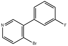 4-Bromo-3-(3-fluorophenyl)pyridine Struktur