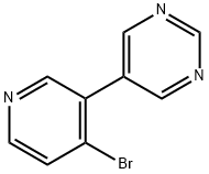 4-Bromo-3-(5-pyrimidyl)pyridine Struktur