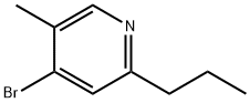 4-Bromo-5-methyl-2-(n-propyl)pyridine Struktur