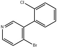 4-Bromo-3-(2-chlorophenyl)pyridine Struktur
