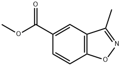 methyl 3-methylbenzo[d]isoxazole-5-carboxylate Struktur