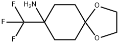 8-(trifluoromethyl)-1,4-dioxaspiro[4.5]decan-8-amine,1375473-30-5,结构式