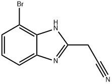 (4-Bromo-1H-benzoimidazol-2-yl)-acetonitrile Struktur