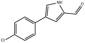 4-(4-chlorophenyl)-1H-pyrrole-2-carbaldehyde,1378823-39-2,结构式