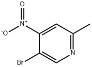 3-溴-6-甲基-4-硝基吡啶 结构式