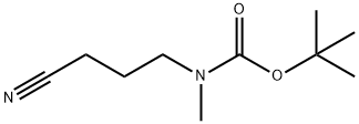 tert-butyl N-(3-cyanopropyl)-N-methylcarbamate 结构式