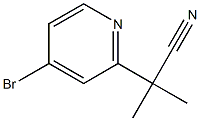 2-(4-溴吡啶-2-基)-2-甲基丙腈, 1379342-42-3, 结构式