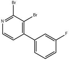 2,3-Dibromo-4-(3-fluorophenyl)pyridine Structure