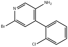 2-Bromo-5-amino-4-(2-chlorophenyl)pyridine 结构式