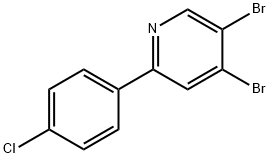 3,4-Dibromo-6-(4-chlorophenyl)pyridine Struktur