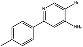 5-BROMO-2-(4-METHYLPHENYL)PYRIDIN-4-AMINE Structure