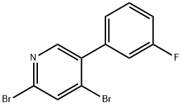 2,4-Dibromo-5-(3-fluorophenyl)pyridine|2,4-Dibromo-5-(3-fluorophenyl)pyridine