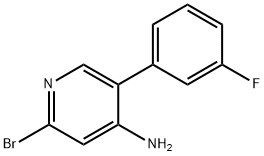 2-Bromo-4-amino-5-(3-fluorophenyl)pyridine|